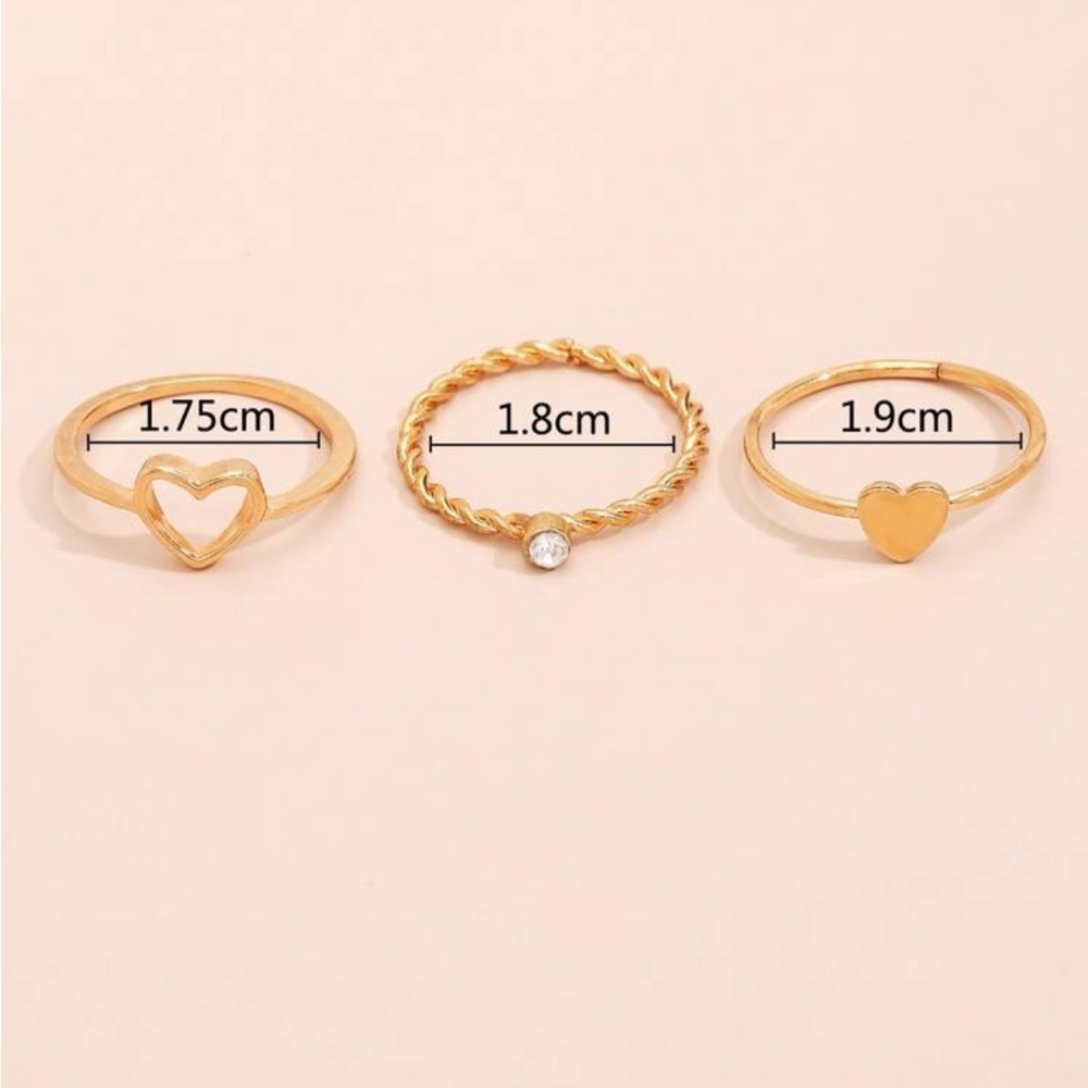 Gold ring set - Picture 3 of 3